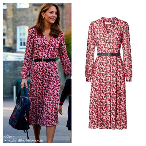 michael kors floral dress kate middleton|Kate Middleton's MICHAEL Michael Kors Floral Shirt Dress.